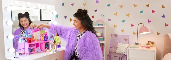 Barbie Extra Doll & Vanity Playset