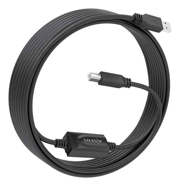 AISENS A101-0881 USB-kabel USB 2.0 10 m USB A USB B Sort