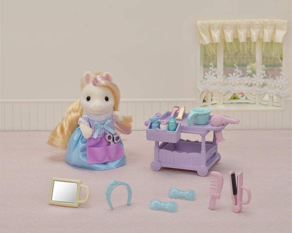 Sylvanian Families Pony Frisør legesæt med figur