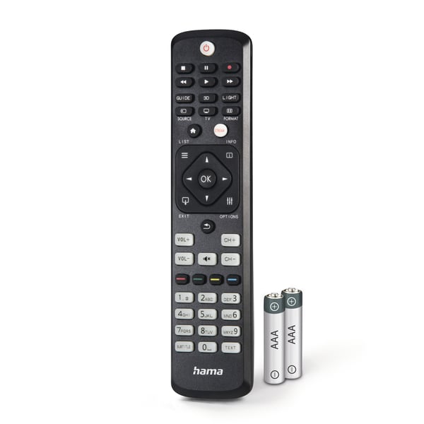 Hama 00221063 fjernbetjening IR trådløs TV Tryk på knapper