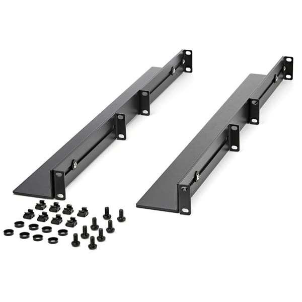 StarTech.com 1U serverrackskinner med justerbar monteringsdybde
