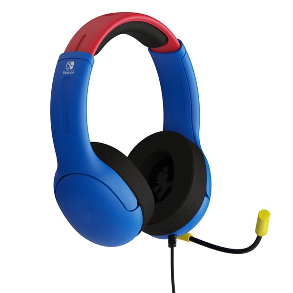 PDP Mario Dash Blå, Röd USB Gamepad + headset Analog / Digital Nintendo Switch, Nintendo Switch OLED