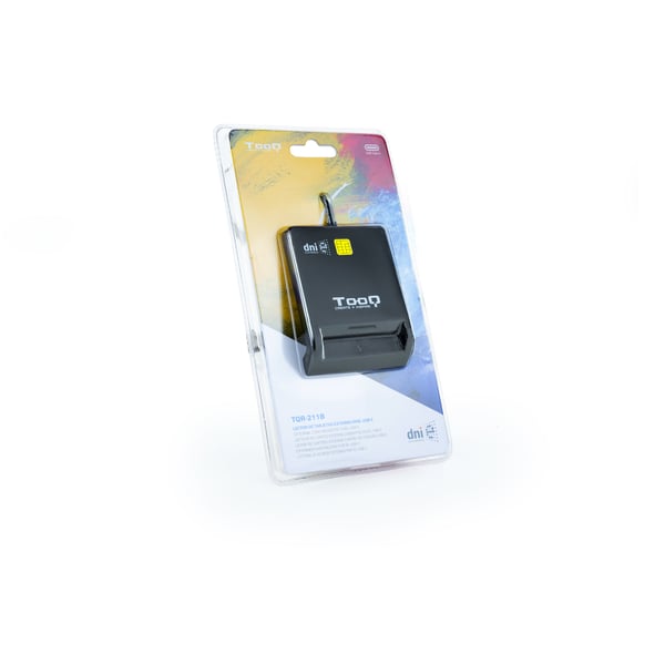 TooQ TQR-211B älykortin lukijalaite Sisätila USB USB 2.0 Musta