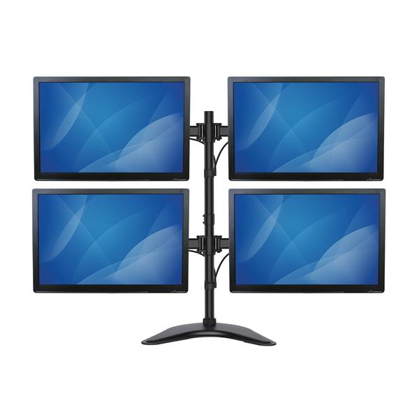StarTech.com ARMBARQUAD monitorin kiinnike ja jalusta 68,6 cm (27") Vastaanotto Musta