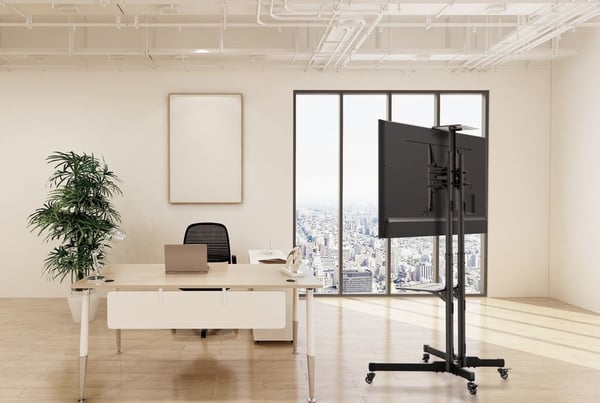 Equip 650603 monitorin kiinnike ja jalusta 177,8 cm (70") Lattia Musta