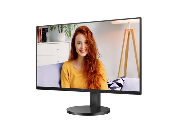 AOC U27B3AF 68,6cm (27\") 4K UHD IPS Kontorsskärm 16:9 HDMI/DP 60Hz Sync 4ms HDR10, lutningsbar, höjdjusterbar, högtalare [Energiklass F] (U27B3AF) Svart