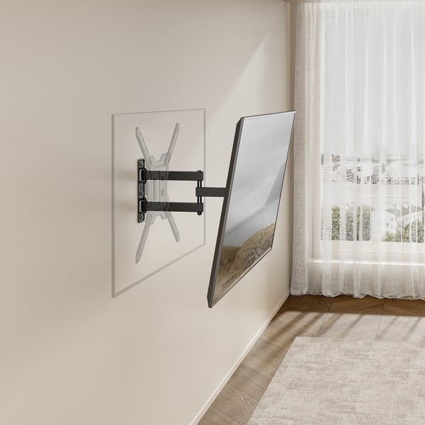 AISENS WT65TSE-417 tv-beslag 165,1 cm (65") Sort