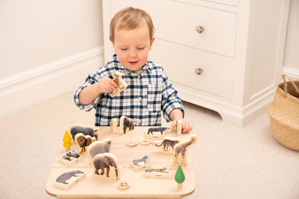 Tickit Wooden Wild Animal Blocks