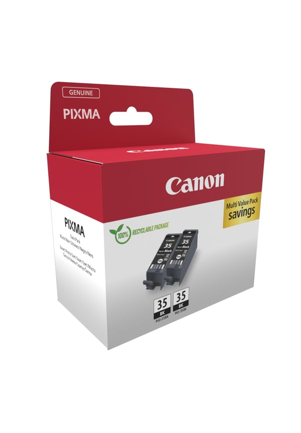 Canon 1509B029 mustekasetti 2 kpl Alkuperäinen Musta
