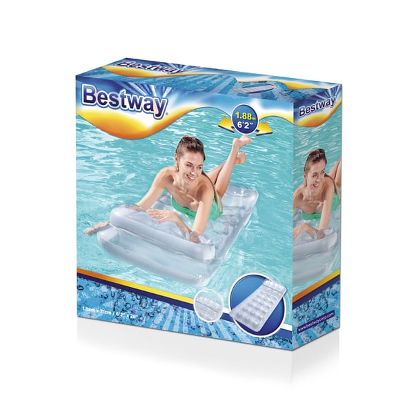 Bestway 43024 pool- och badmadrass Grå, Transparent Vinyl