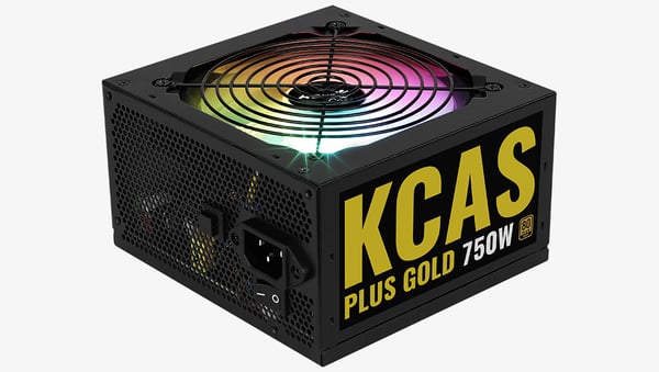 Aerocool KCAS PLUS GOLD 750W strömförsörjningsenheter 20+4 pin ATX Svart