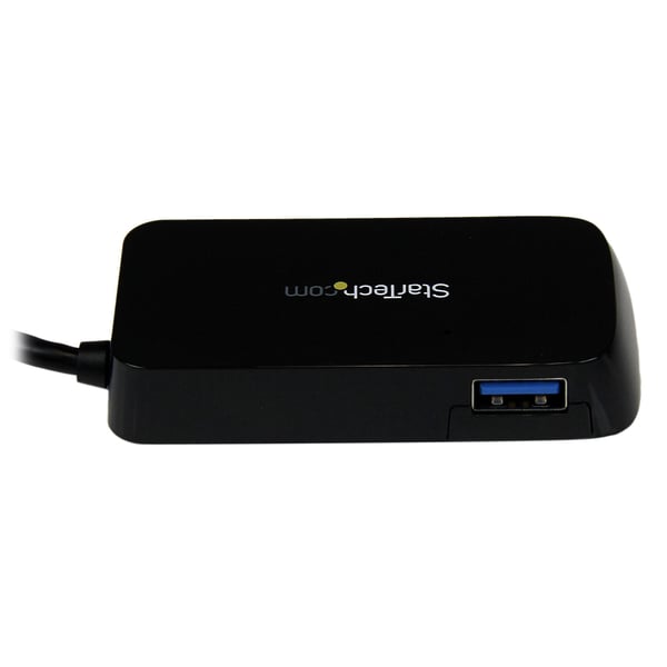 StarTech.com Bärbar SuperSpeed mini USB 3.0-hubb med 4 portar - 5Gbps - Svart