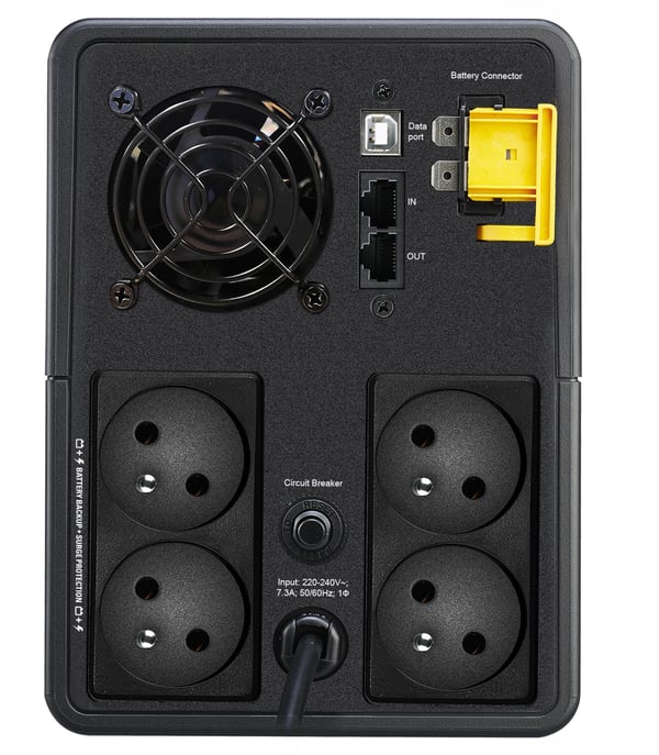 APC Back-UPS 1600VA 230V AVR French Sock UPS-enhed Interaktivt indgangsstik 1,6 kVA 900 W 4 AC stikkontakt(er)