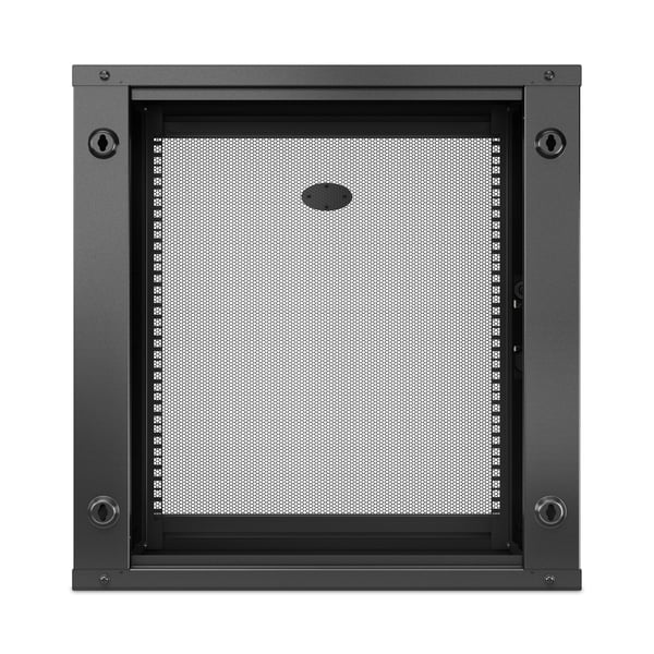 APC NetShelter WX 12U Single Hinged Wall-mount Enclosure 400mm Deep Vægmonteret stativ Sort