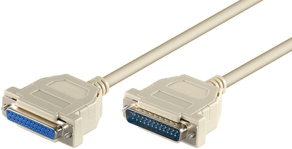 Microconnect MODGR2 serielkabel Hvid 2 m DB-25