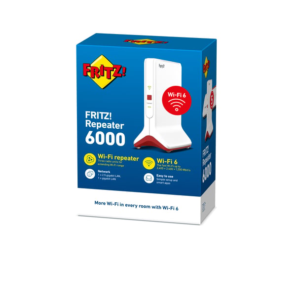 Repeater FRITZ! 6000 6000 Mbit/s Valkoinen