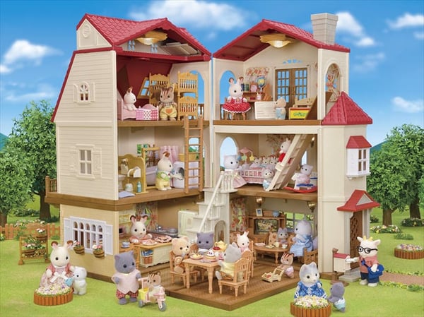 Sylvanian Families Byhus med Lys - med det hemmelige loftsrum