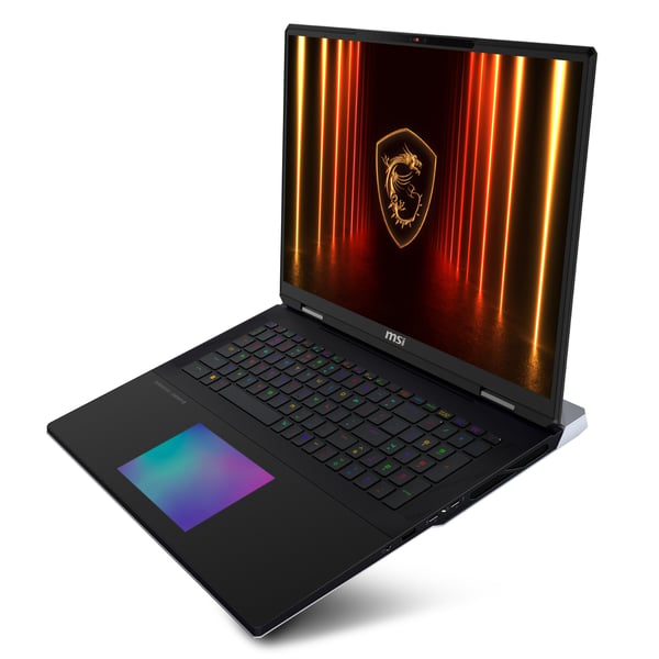 MSI Titan 18 HX A2WJ-1079IT Intel Core Ultra 9 290HX Plus Kannettava tietokone 45,7 cm (18") UHD+ 64 GB DDR5-SDRAM 2 TB SSD NVIDIA GeForce RTX 5090 Wi-Fi 7 (802.11be) Windows 11 Home Musta