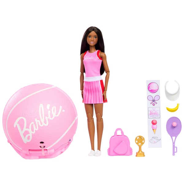 Barbie TEAM Roll & Reveal Tennis Player Doll and Accessories Barbie TEAM Roll & Reveal Tennis Player Doll and Accessories