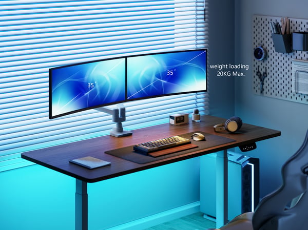 Equip 650183 monitorin kiinnike ja jalusta 88,9 cm (35") Vastaanotto Valkoinen