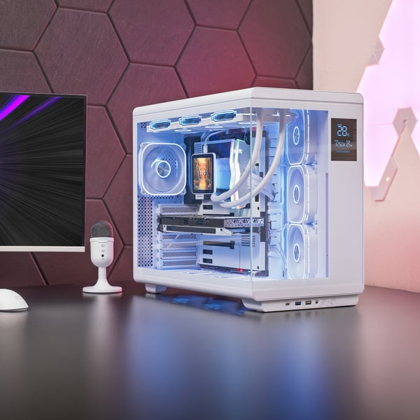 Mars Gaming MCREVPROW tietokonekotelo Midi Tower Valkoinen