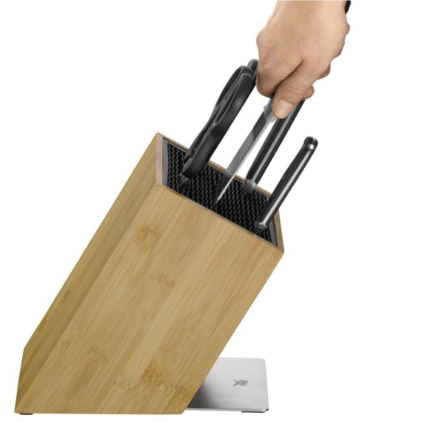 WMF 1893854500 køkken skærebræt Firkant Bamboo, Rustfrit stål Træ