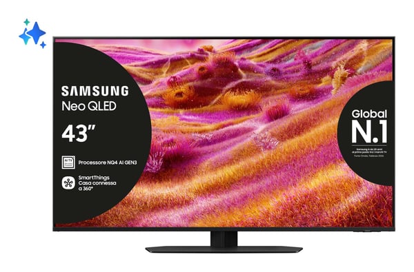 Samsung QE43QN90FAT 109,2 cm (43") 4K Ultra HD Smart TV Wi-Fi Sort
