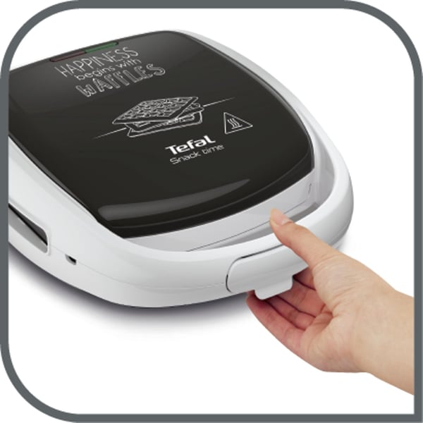 Tefal Snack Time Happiness 2 vaffel/vafler 700 W Sort, Hvid