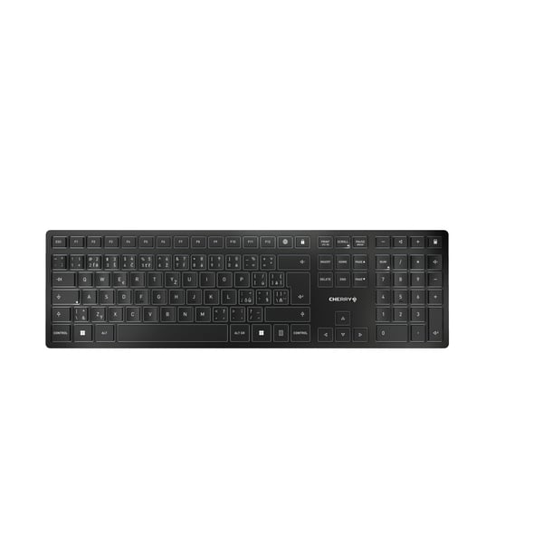 Cherry KW 9100 SLIM - Tangentbord - trådlöst - 2,4 GHz, Bluetooth 4.0
