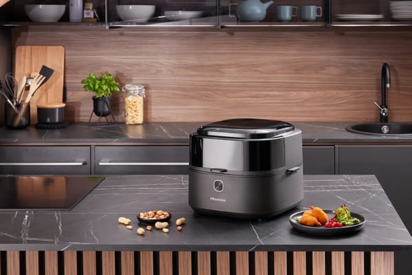 Hisense HAF1350DR Yksi 6,7 L Erillinen 1350 W Kuumakiertoilmakypsennin Musta