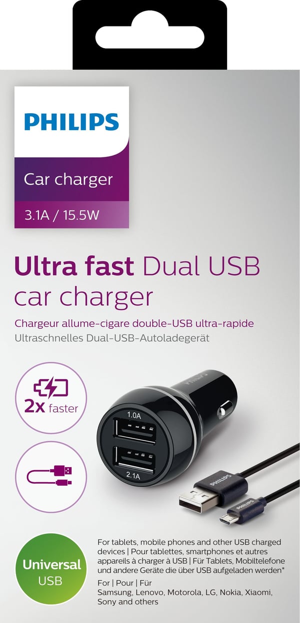 Philips USB-biloplader DLP2357U/10