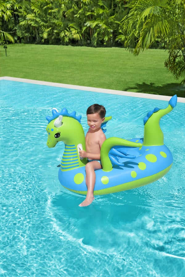 Bestway 41476 pool og strand flyder Blå, Grøn Mønster Badedyr