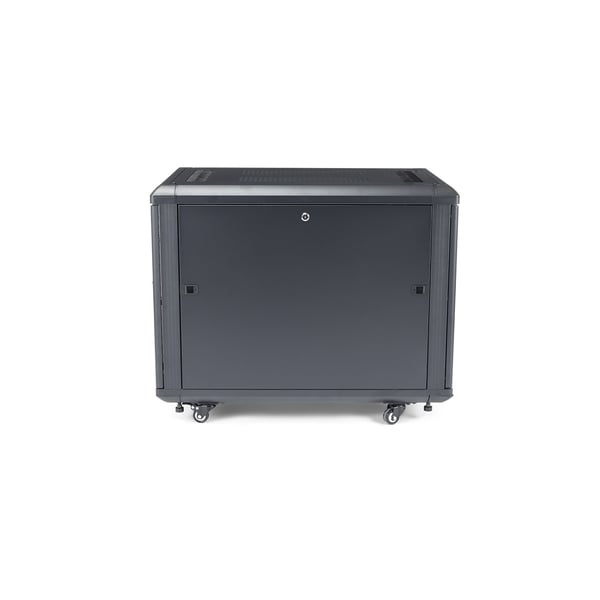 StarTech.com RK1236BKF stativ 12U Fritstående reol Sort