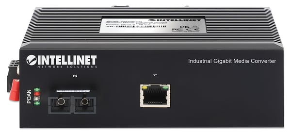 Intellinet 508346 netværksomformer til medie 1000 Mbit/s 1310 nm Enkeltilstand Sort