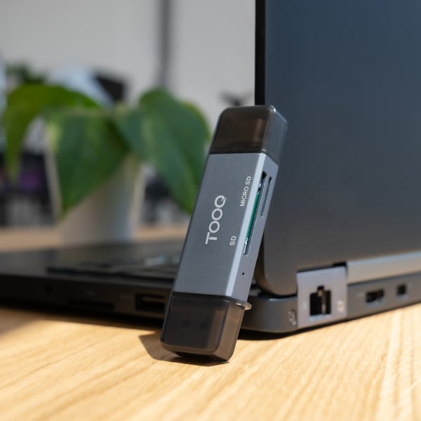 TooQ TQR-3001G kortinlukija USB 3.0 Type-A/Type-C Harmaa