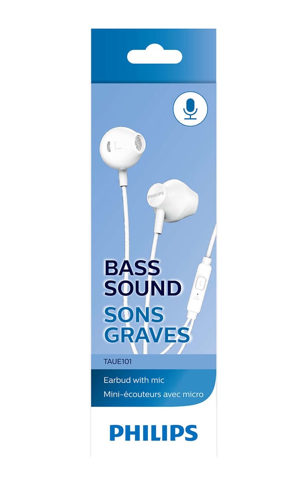 Philips TAUE101WT Headset Kabel I öra Samtal/musik Vit
