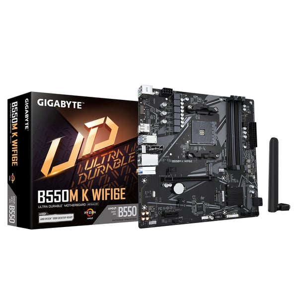 GIGABYTE B550M K WIFI6E AMD B550 Kanta AM4 mikro ATX