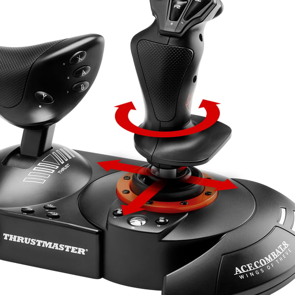 Thrustmaster T.Flight HOTAS NEO-X Ace Combat 8 Wings of Theve Edition Svart, Orange USB Flykt Sim Analog / Digital PC, Xbox One, Xbox Series S, Xbox Series X