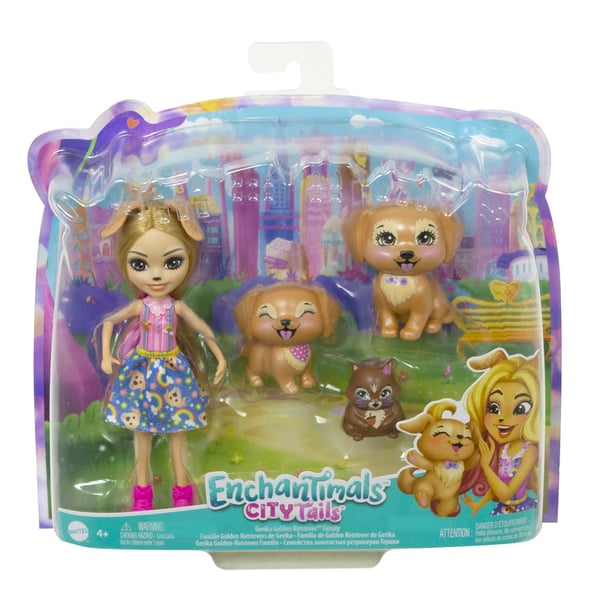 Enchantimals City Tails GERIKA GOLDEN RETRIEVER FAMILY Doll