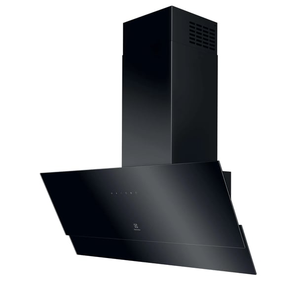 Electrolux Series 600 Hob2Hood 90 cm, Black Väggmonterad Svart 575 m³/h