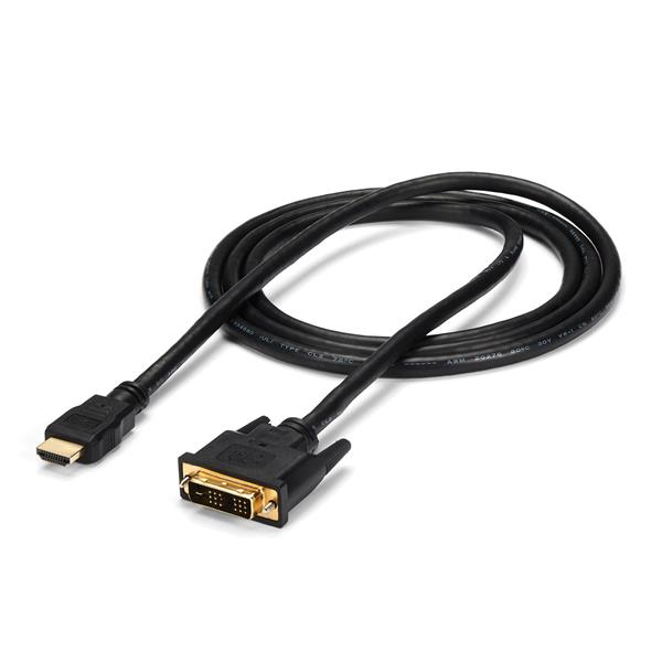 StarTech.com 1,8 m HDMI–DVI-kaapeli, DVI-D–HDMI-näyttökaapeli (1920x1200p)