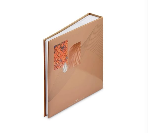 Hama Singo II fotoalbum og arkbeskyttelse Terrakotta 100 ark Indbinding af bøger