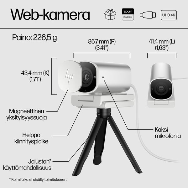 HP 960 4K -web-kamera