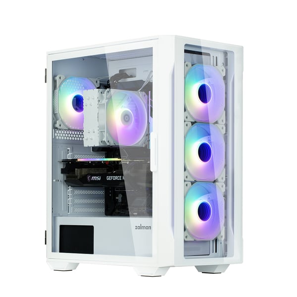 Zalman I3 NEO TG WHITE datorväskor Midi Tower Vit
