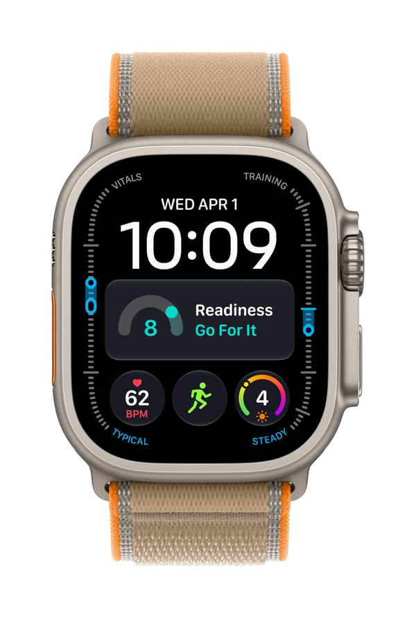 Apple Watch Ultra 4 OLED 49 mm Digital 422 x 514 pixel Berøringsskærm 5G Titanium Wi-Fi GPS (satellit)