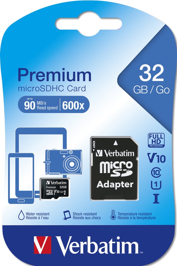 Verbatim Premium 32 GB MicroSDHC Klasse 10