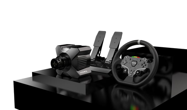 Moza Racing RS074 spil-controller Sort Bluetooth/USB Rat + Pedaler Digital PC