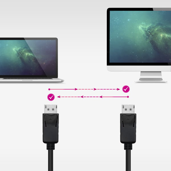 Nanocable 10.15.2802 DisplayPort-kaapeli 2 m Musta