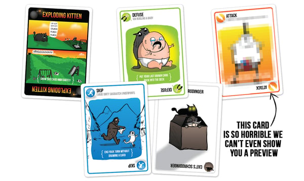 Asmodee Exploding Kittens NSFW Edition Kortspil Chancespil