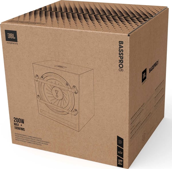 JBL Basspro 8 Svart Aktiv subwoofer 100 W